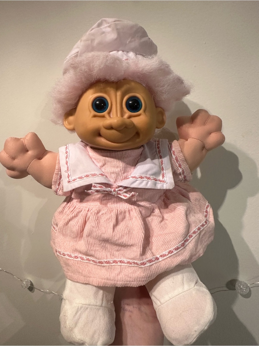 Vintage Russ Beret Pink Troll Berrie 12” 90s Kidz plush
